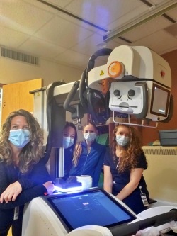 Staff happy to have this new equipment.